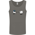 Ctrl Esc Funny Keyboard Police Gaming Gamer Mens Vest Tank Top Charcoal