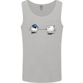 Ctrl Esc Funny Keyboard Police Gaming Gamer Mens Vest Tank Top Sports Grey