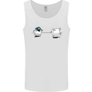 Ctrl Esc Funny Keyboard Police Gaming Gamer Mens Vest Tank Top White