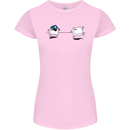 Ctrl Esc Funny Keyboard Police Gaming Gamer Womens Petite Cut T-Shirt Light Pink