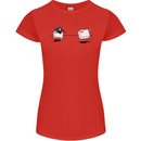 Ctrl Esc Funny Keyboard Police Gaming Gamer Womens Petite Cut T-Shirt Red