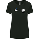 Ctrl Esc Funny Keyboard Police Gaming Gamer Womens Wider Cut T-Shirt Black