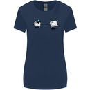 Ctrl Esc Funny Keyboard Police Gaming Gamer Womens Wider Cut T-Shirt Navy Blue