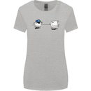 Ctrl Esc Funny Keyboard Police Gaming Gamer Womens Wider Cut T-Shirt Sports Grey