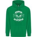 Cupid Is Stupid Funny Anti Valentines Day Childrens Kids Hoodie Irish Green
