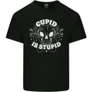 Cupid Is Stupid Funny Anti Valentines Day Kids T-Shirt Childrens Black