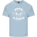 Cupid Is Stupid Funny Anti Valentines Day Kids T-Shirt Childrens Light Blue