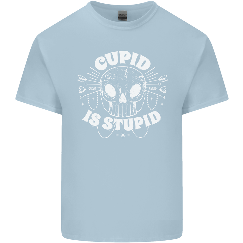 Cupid Is Stupid Funny Anti Valentines Day Kids T-Shirt Childrens Light Blue