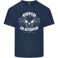 Cupid Is Stupid Funny Anti Valentines Day Kids T-Shirt Childrens Navy Blue