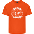 Cupid Is Stupid Funny Anti Valentines Day Kids T-Shirt Childrens Orange