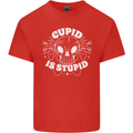 Cupid Is Stupid Funny Anti Valentines Day Kids T-Shirt Childrens Red