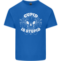 Cupid Is Stupid Funny Anti Valentines Day Kids T-Shirt Childrens Royal Blue
