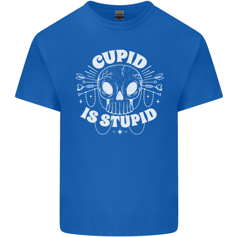 Cupid Is Stupid Funny Anti Valentines Day Kids T-Shirt Childrens Royal Blue