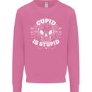 Cupid Is Stupid Funny Anti Valentines Day Mens Sweatshirt Jumper Azalea
