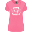 Cupid Is Stupid Funny Anti Valentines Day Womens Wider Cut T-Shirt Azalea