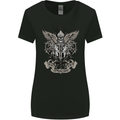 Cure the Infektion Skull Motorbike Biker Womens Wider Cut T-Shirt Black