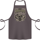 Custom Motorcycle Biker Motorbike Cotton Apron 100% Organic Dark Grey