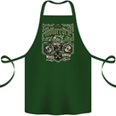 Custom Motorcycle Biker Motorbike Cotton Apron 100% Organic Forest Green