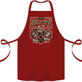Custom Motorcycle Biker Motorbike Cotton Apron 100% Organic Maroon