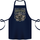 Custom Motorcycle Biker Motorbike Cotton Apron 100% Organic Navy Blue