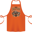 Custom Motorcycle Biker Motorbike Cotton Apron 100% Organic Orange