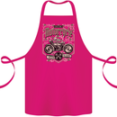 Custom Motorcycle Biker Motorbike Cotton Apron 100% Organic Pink