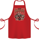 Custom Motorcycle Biker Motorbike Cotton Apron 100% Organic Red