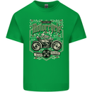Custom Motorcycle Biker Motorbike Mens Cotton T-Shirt Tee Top Irish Green