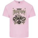 Custom Motorcycle Biker Motorbike Mens Cotton T-Shirt Tee Top Light Pink