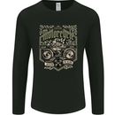 Custom Motorcycle Biker Motorbike Mens Long Sleeve T-Shirt Black