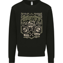 Custom Motorcycle Biker Motorbike Mens Sweatshirt Jumper Black