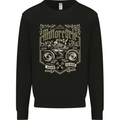 Custom Motorcycle Biker Motorbike Mens Sweatshirt Jumper Black
