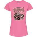 Custom Motorcycle Biker Motorbike Womens Petite Cut T-Shirt Azalea