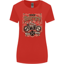 Custom Motorcycle Biker Motorbike Womens Wider Cut T-Shirt Red