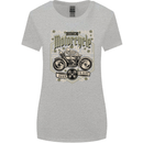 Custom Motorcycle Biker Motorbike Womens Wider Cut T-Shirt Sports Grey
