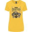 Custom Motorcycle Biker Motorbike Womens Wider Cut T-Shirt Yellow