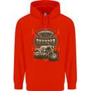 Custom Motorcycles Choppers Biker Motorbike Childrens Kids Hoodie Bright Red