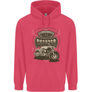 Custom Motorcycles Choppers Biker Motorbike Childrens Kids Hoodie Heliconia
