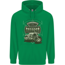 Custom Motorcycles Choppers Biker Motorbike Childrens Kids Hoodie Irish Green