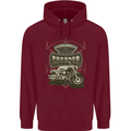 Custom Motorcycles Choppers Biker Motorbike Childrens Kids Hoodie Maroon