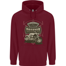 Custom Motorcycles Choppers Biker Motorbike Childrens Kids Hoodie Maroon
