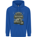 Custom Motorcycles Choppers Biker Motorbike Childrens Kids Hoodie Royal Blue