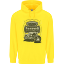 Custom Motorcycles Choppers Biker Motorbike Childrens Kids Hoodie Yellow