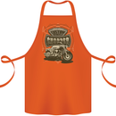 Custom Motorcycles Choppers Biker Motorbike Cotton Apron 100% Organic Orange