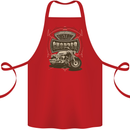Custom Motorcycles Choppers Biker Motorbike Cotton Apron 100% Organic Red