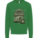 Custom Motorcycles Choppers Biker Motorbike Kids Sweatshirt Jumper Irish Green