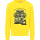 Custom Motorcycles Choppers Biker Motorbike Kids Sweatshirt Jumper Yellow