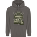 Custom Motorcycles Choppers Biker Motorbike Mens 80% Cotton Hoodie Charcoal