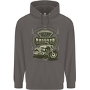 Custom Motorcycles Choppers Biker Motorbike Mens 80% Cotton Hoodie Charcoal
