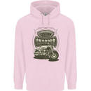 Custom Motorcycles Choppers Biker Motorbike Mens 80% Cotton Hoodie Light Pink
